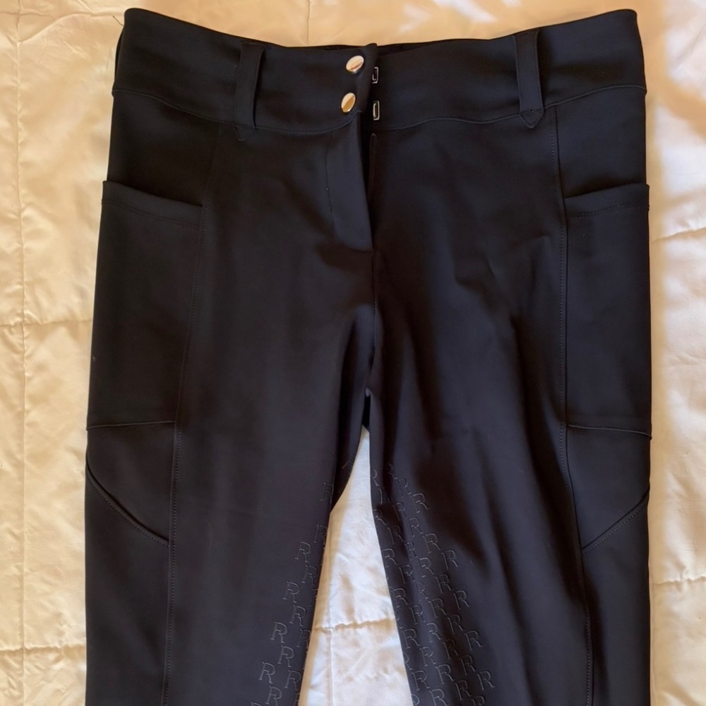 Free Ride Equestrian Black PRO Knee Patch Breeches
